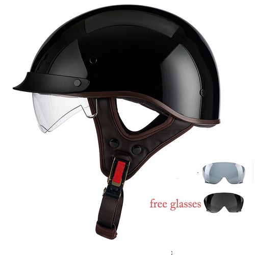 Half motorcycle helmet scooter - half,